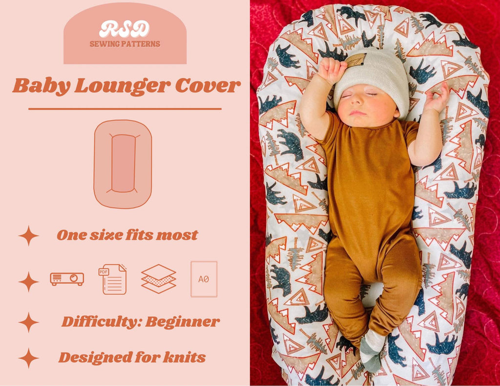 Baby Lounger Cover Sewing Pattern PDF