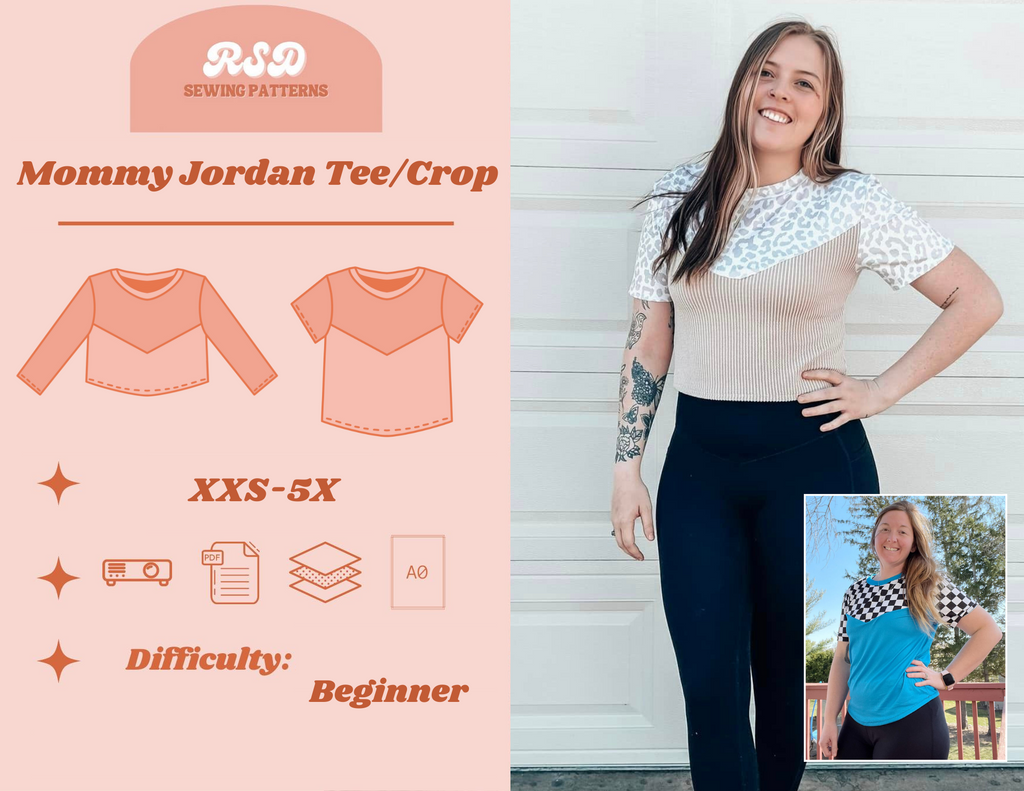 Mommy Jordan Tee/Crop PDF