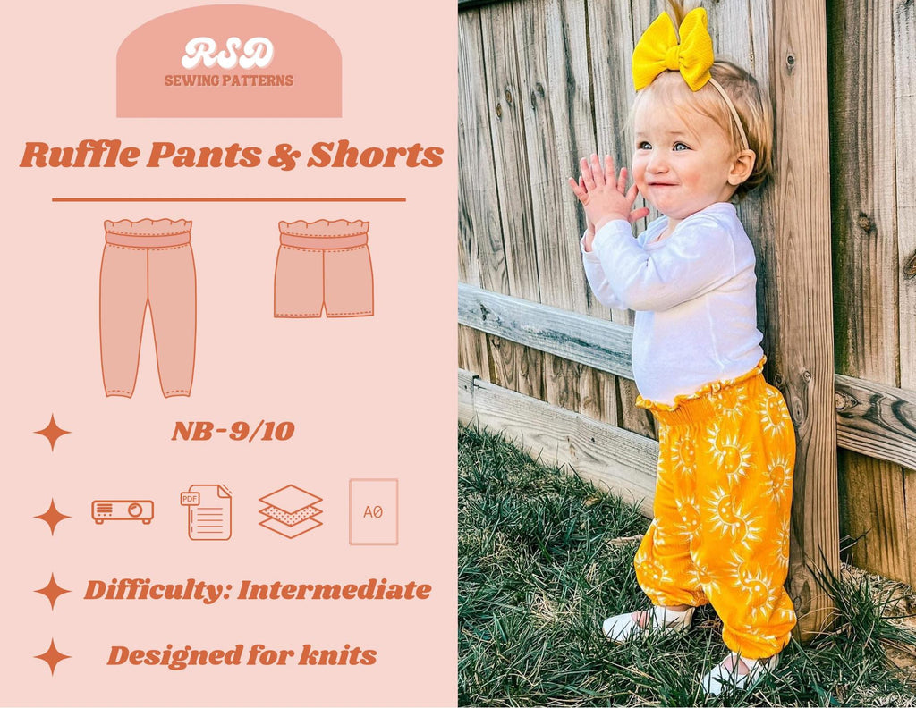 Ruffle Pants/Shorts Bundle PDF