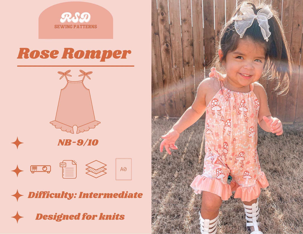 Rose Ruffle Romper PDF